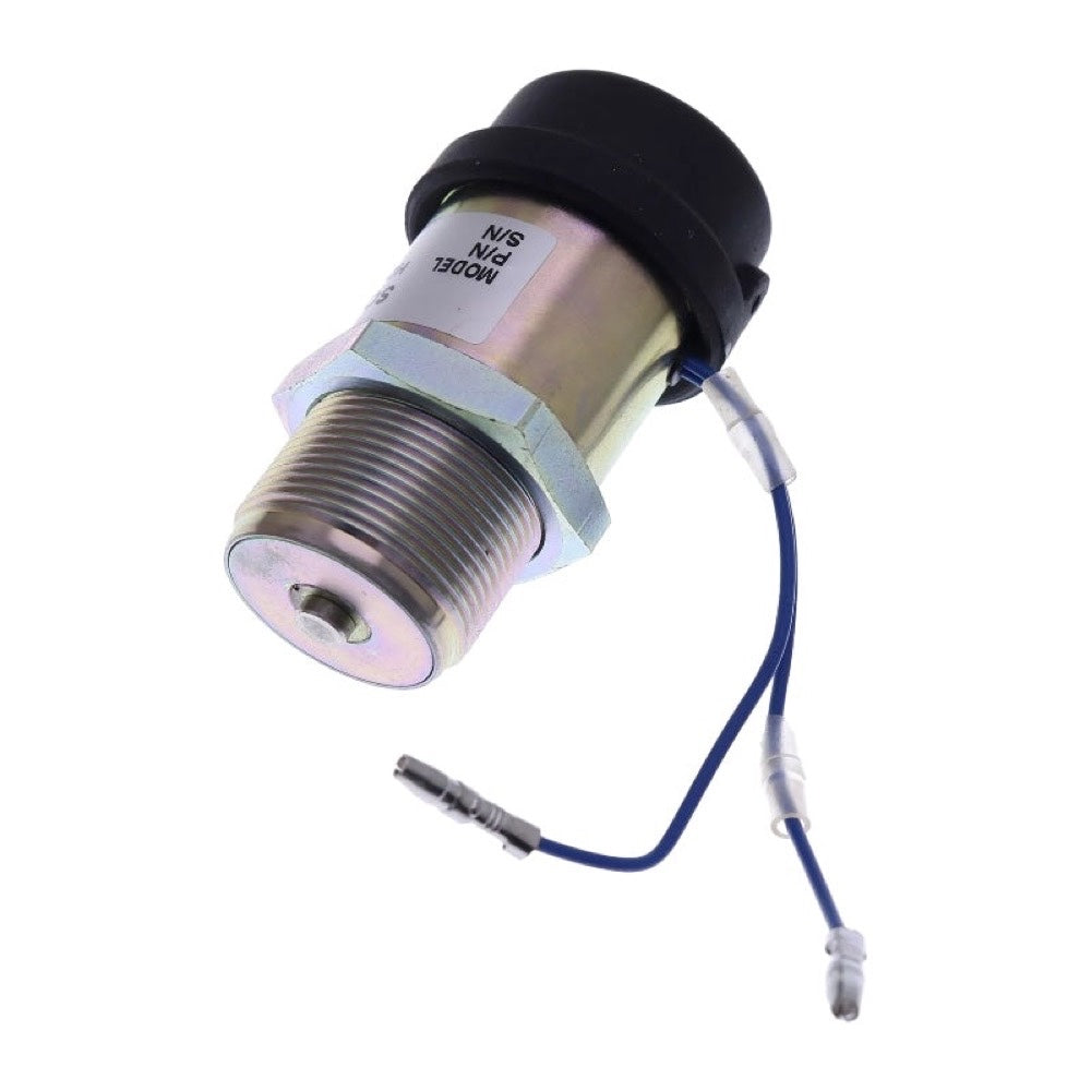 12V Shutoff Stop Solenoid XJAF-01561 compatible with Hyundai Crawler Excavator R28-7 R35-7 R36N-7 R25Z-9A R27Z-9